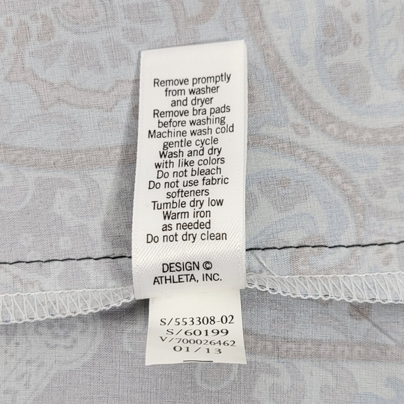 Athleta Pack Ewerywhere Green/Grey Paisley Dress #359 Size 4 - Picture 11 of 13